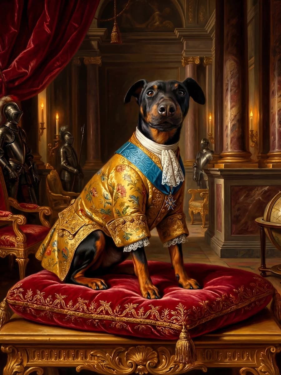 Barock / Ludwig XIV. — KI-Tierportrait Stil-Vorschau