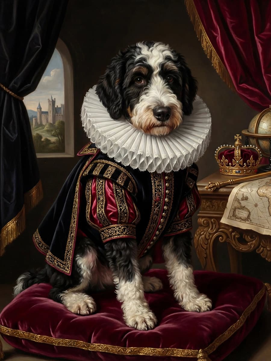 Elisabethanische Epoche — KI-Tierportrait Stil-Vorschau