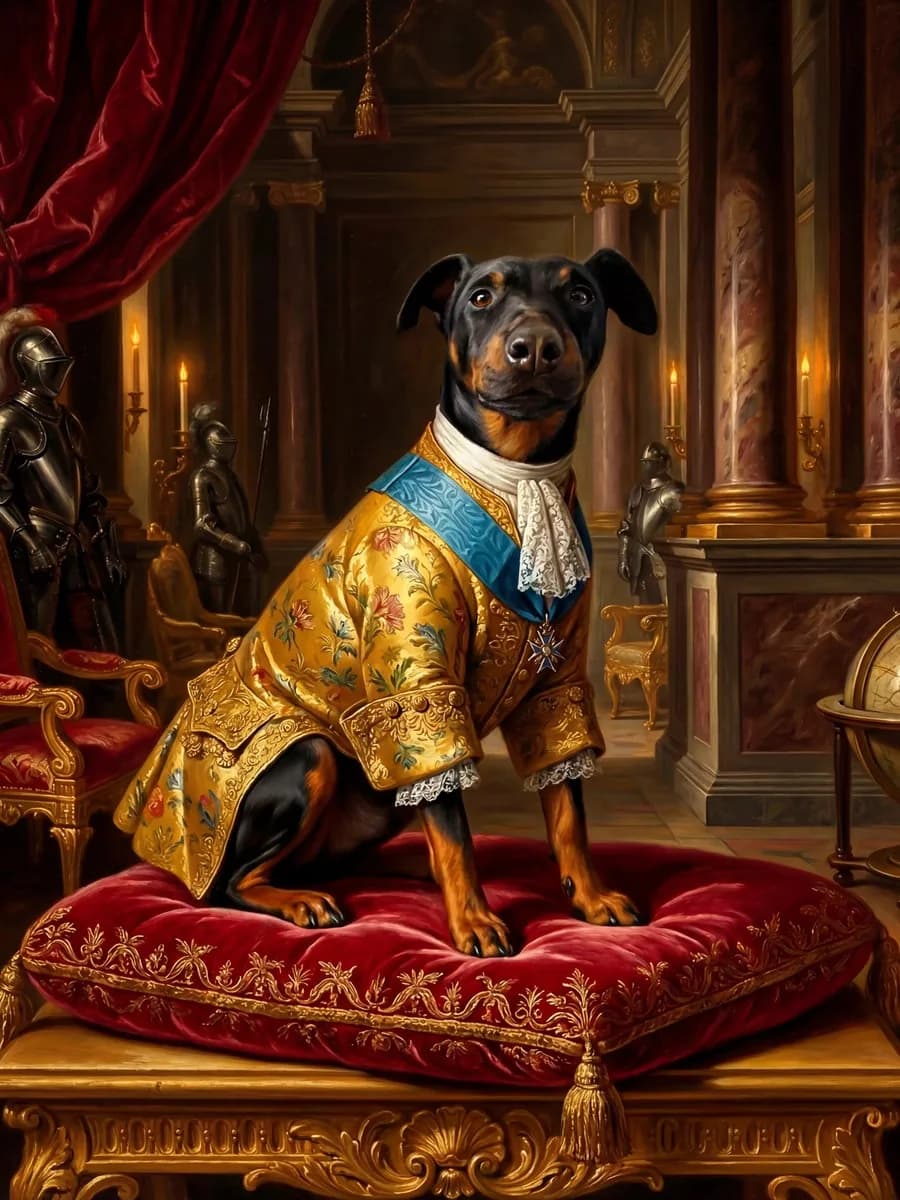 Barock KI-Tierportrait Beispiel