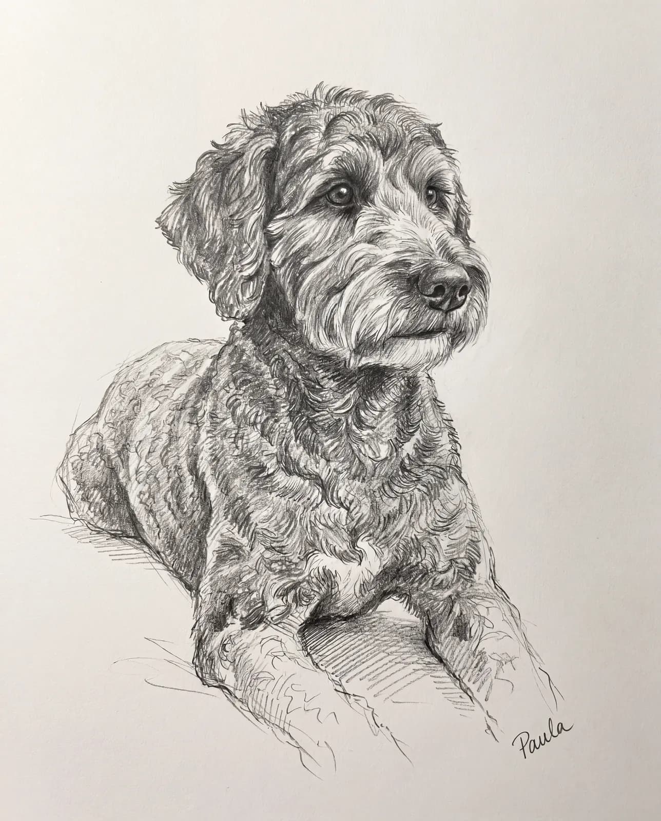 Bleistift KI-Tierportrait Beispiel 8