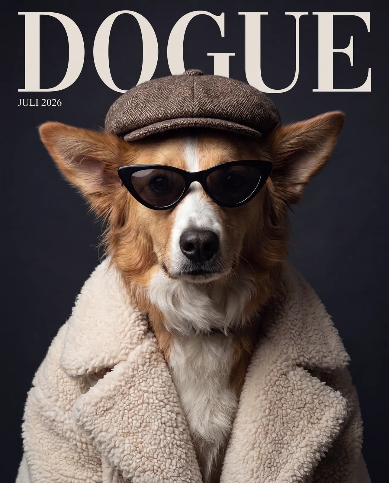 DOGUE Cover KI-Tierportrait Beispiel 6