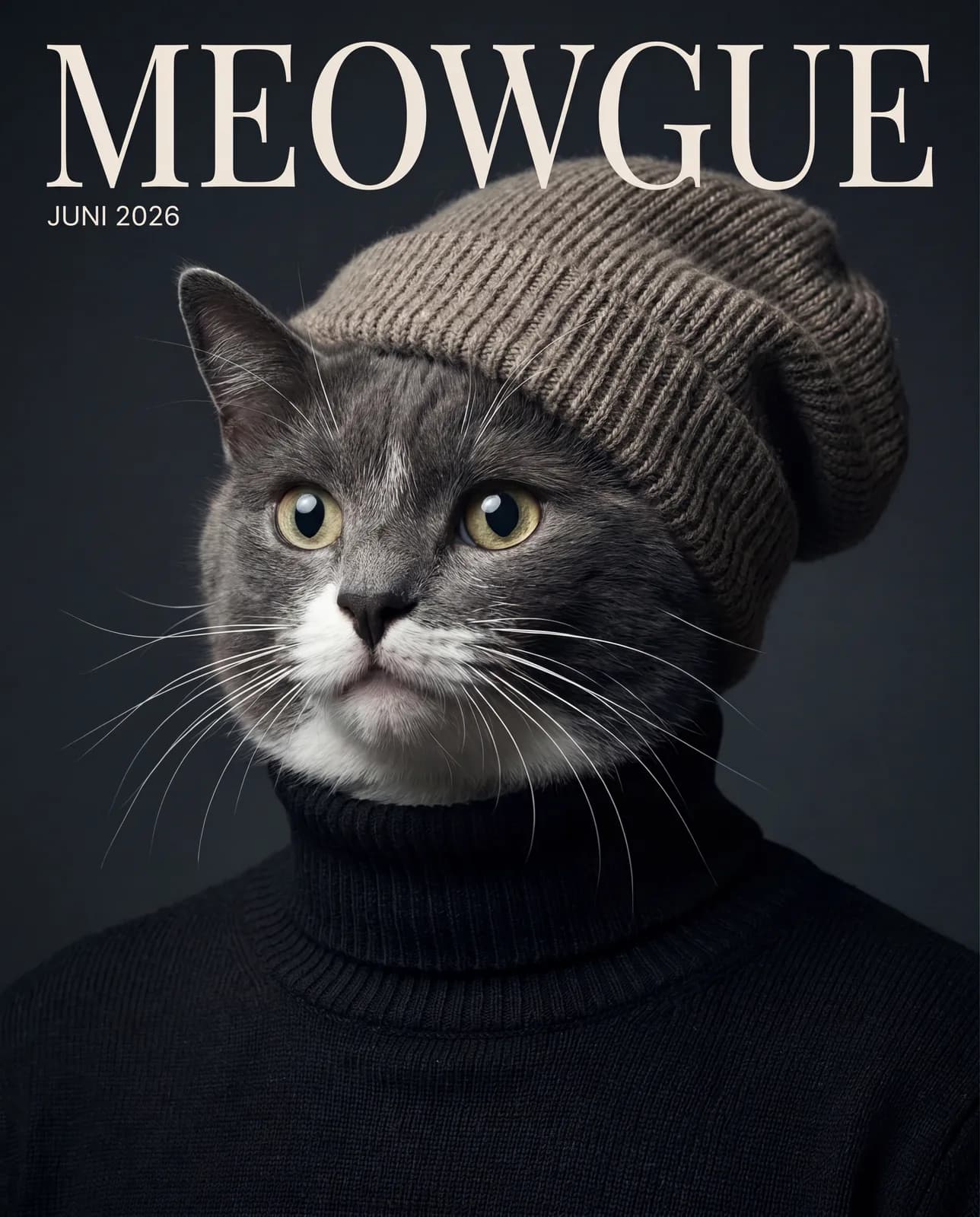 DOGUE Cover KI-Tierportrait Beispiel 5