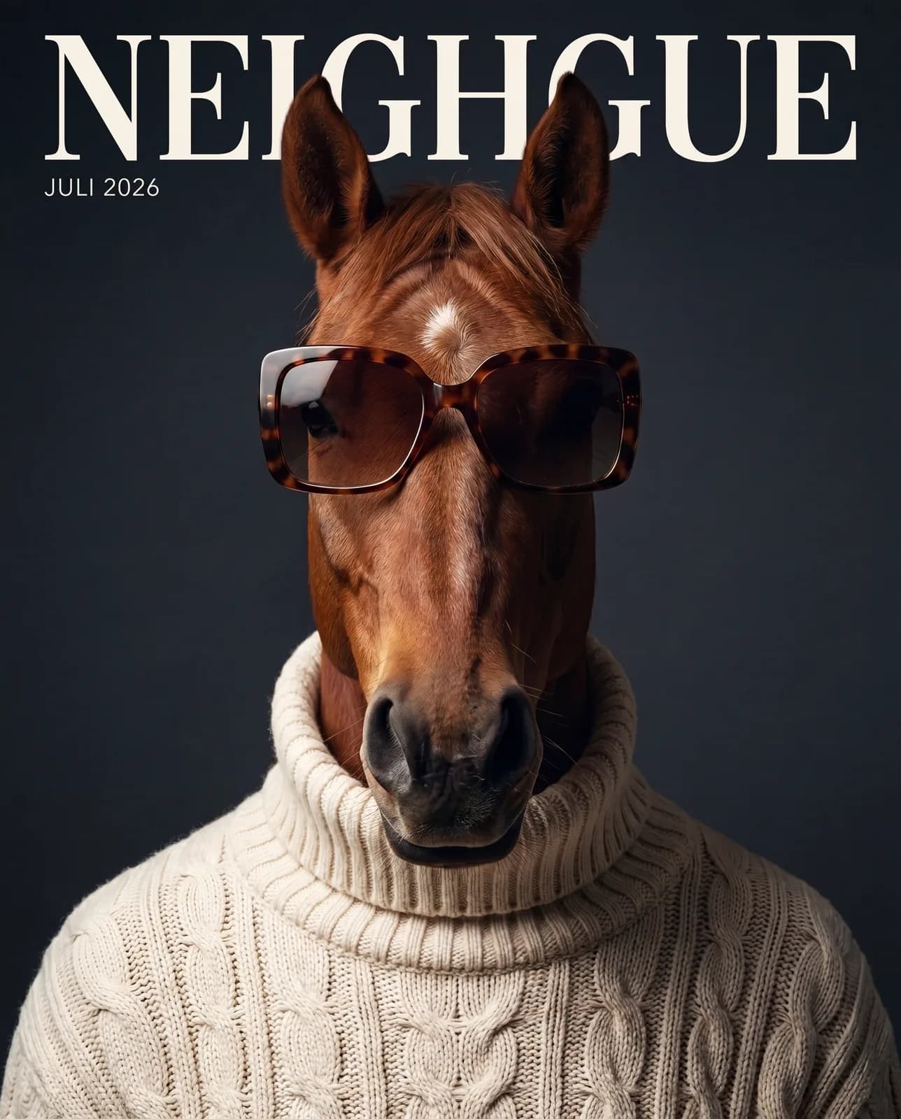 DOGUE Cover KI-Tierportrait Beispiel 7