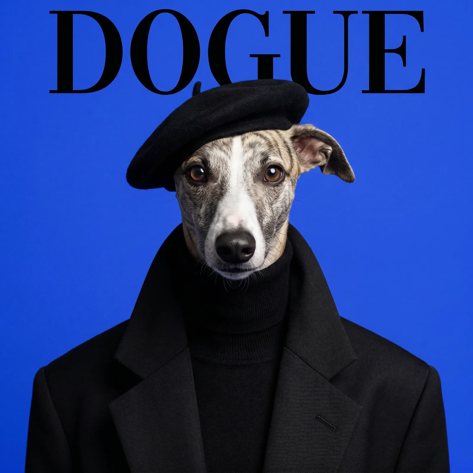 DOGUE Cover KI-Tierportrait Beispiel 4
