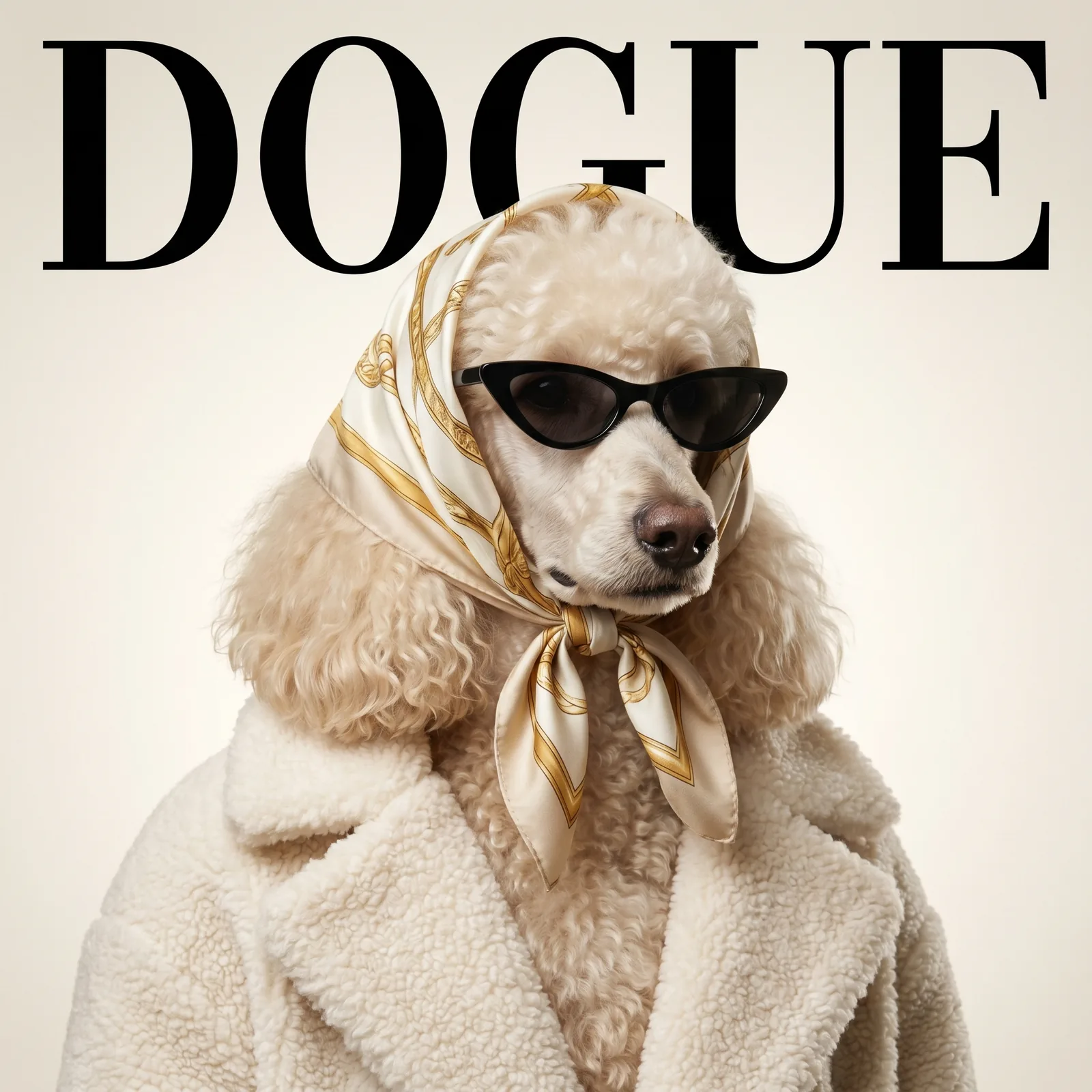 DOGUE Cover KI-Tierportrait Beispiel 2