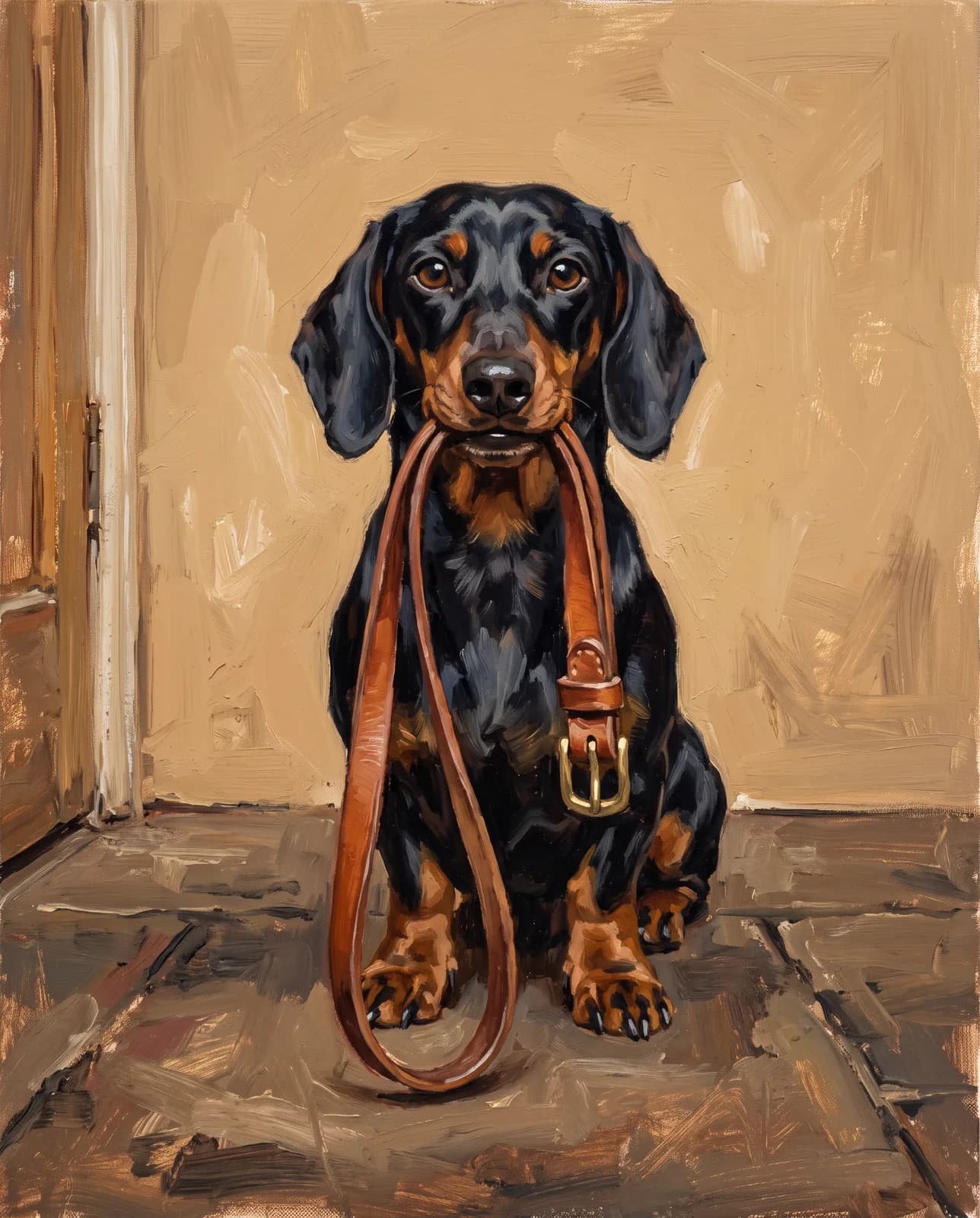 Witzige Szene KI-Tierportrait Beispiel 2
