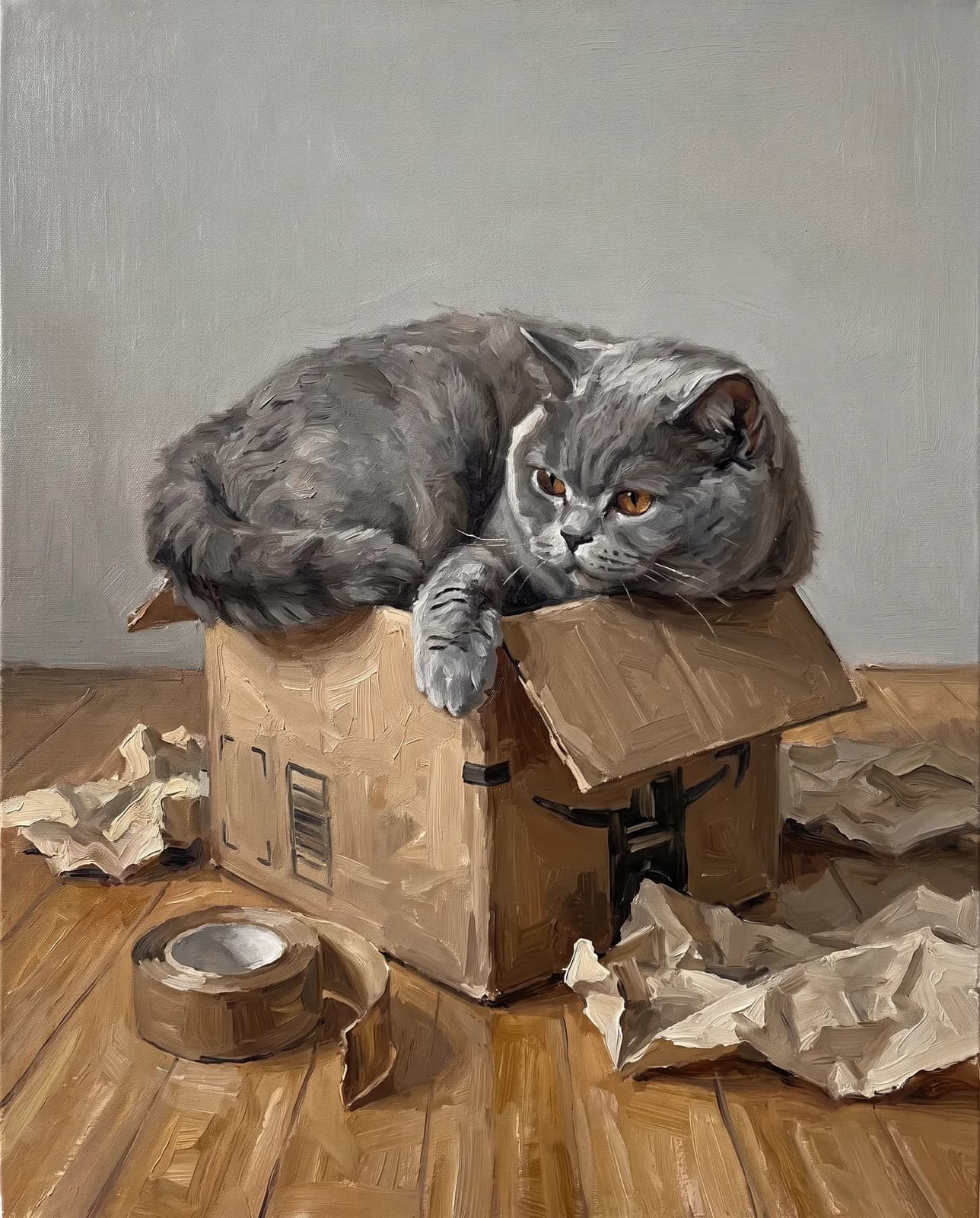 Witzige Szene KI-Tierportrait Beispiel 5